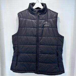 Ororo Vest women’s Size L Black Heated‎ Puffer Full Zip Outdoors No Battery Pack